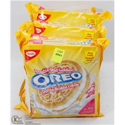 6 PACKS OF OREO DOUBLE CREAM GOLDEN COOKIES