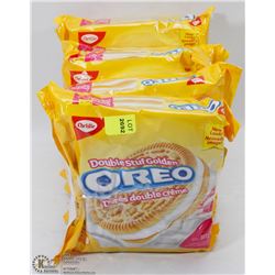 6 PACKS OF OREO DOUBLE CREAM GOLDEN COOKIES
