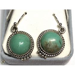 SILVER LARIMAR EARRINGS (APP 7.5G)