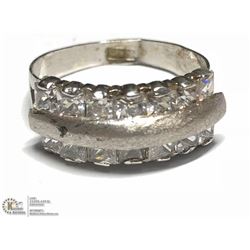 SILVER CZ RING (APP 3.5G) SIZE 8.5