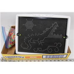 LITE-BRITE WITH 12 REFILLS & LOTS OF PEGS