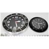 Image 1 : PAIR OF TWO WALL CLOCKS.