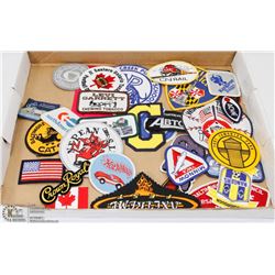 FLAT OF VARIOUS PATCHES.