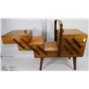 Image 1 : VINTAGE ACCORDION STYLE SEWING BOX.