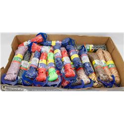 FLAT OF ASSORTED MULTI PURPOSE UTILITY ROPE