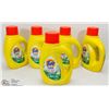 Image 1 : LOT OF 5 TIDE He LAUNDRY SOAPS 25 USE EACH BOTTLE