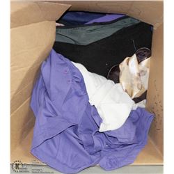 LARGE BOX OF NEW WITH TAGS CLOTHING