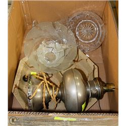 ESTATE BOX OF SERVING DISHES AND MORE
