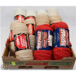 FLAT OF ASSORTED YARN
