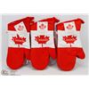 Image 1 : 3 PAIRS OF CANADA OVEN MITTS