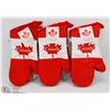 Image 1 : 3 PAIRS OF CANADA OVEN MITTS