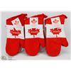 Image 1 : 3 PAIRS OF CANADA OVEN MITTS