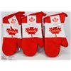 Image 1 : 3 PAIRS OF CANADA OVEN MITTS