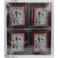 LOT OF 4 PHOTO FRAMES