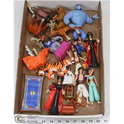 FLAT OF ASSORTED KIDS TOYS INCL. ALADDIN, BROTHER