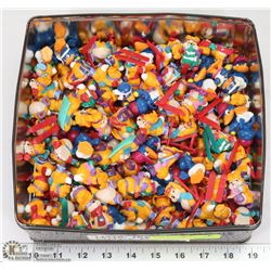 TIN FULL OF COLLECTIBLE HAND PAINTED KINDER