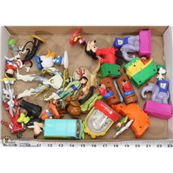 FLAT OF ASSORTED COLLECTIBLE DISNEY TOYS