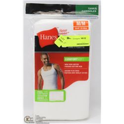 3 PACK OF HANES COMFORT SOFT TANKS SIZE MEDIUM