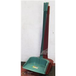 BUNDLE OF 6 DUSTPANS ON A STICK