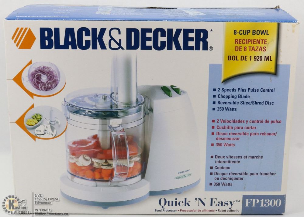BLACK AND DECKER QUICK AND EASY FOOD PROCESSOR