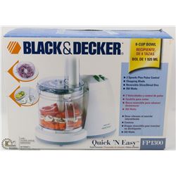BLACK AND DECKER QUICK AND EASY FOOD PROCESSOR