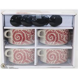 STOKES ALL PURPOSE BOWLS WITH SPOONS SET