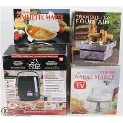LOT OF WITH ORIGINAL SALSA MAKER, PERFECT COOKER,