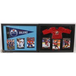 LOT OF 2 FRAMED CONNOR MCDAVID HOCKEY CARD