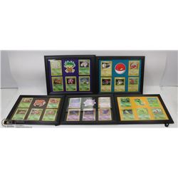 LOT OF 5 FRAMED POKÉMON CARD PICTURES