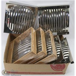 BOX W/ 7 NEW IKEA METAL WALL DISPLAYS