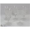 Image 1 : A BOX WITH 5 CRYSTAL GOBLETS