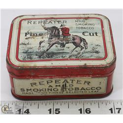 REPEATER FINE CUT TOBACCO TIN.