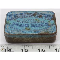 EDGEWORTH PLUG SLICE TOBACCO TIN.