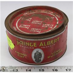 PRINCE ALBERT CRIMP CUT ROUND TOBACCO TIN.