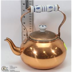 COPPER TEA POT