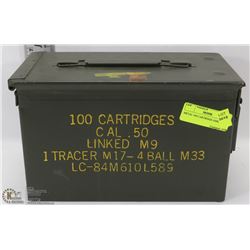 METAL 100 CARTRIDGE AMMO BOX