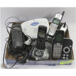 LOT OF ASSORTED TELEPHONES AND ANSWERING MACHINES