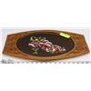 Image 1 : ARTISAN HAND PAINTED, HAND CARVED WOOD TRAY