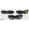 Image 1 : LOT OF 3 ADJUSTABLE FIT SPORTS GOGGLES