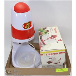 JELLY BELLY ICE SHAVER WITH STARFRIT APPLE PEELER