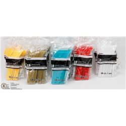 FLAT OF 20+ ASSORTED COLOR FORK, SPOONS SETS