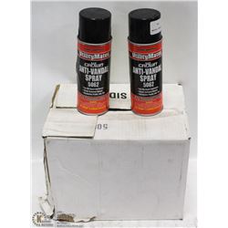 CASE OF 12 CANS OF ANTI-VANDAL MARKING PAINT.