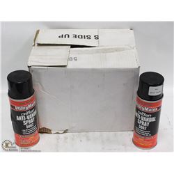 CASE OF 12 CANS OF ANTI-VANDAL MARKING PAINT.