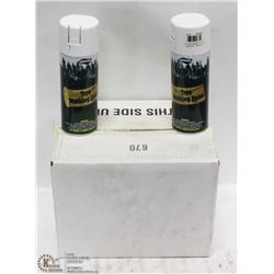 CASE OF 12 CANS OF  WHITE TREE MARKING PAINT.
