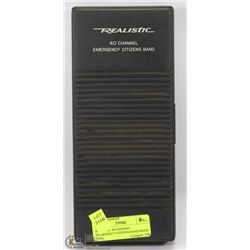 REALISTIC 40 CHANNEL EMERGENCY CITIZENS BAND HAND