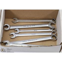 6 SNAP-ON WRENCHES - MIXED SIZES