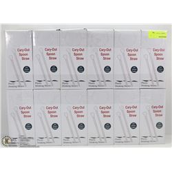 12 BOXES OF CARY OUT SPOON STRAWS