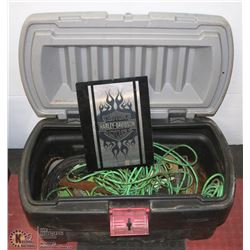 HEAVY DUTY RUBBERMAID TOTE WITH ELECTRICAL