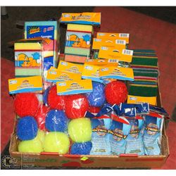 FLAT OF CLEANING SCRUBBIES