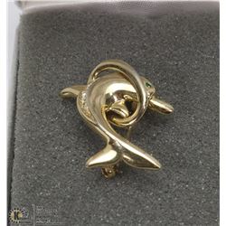 VINTAGE ESTATE DOLPHIN BROACH